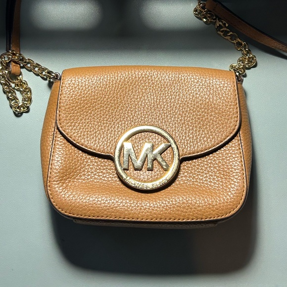 Michael Kors Brown and Gold Crossbody Bag - Picture 3 of 16